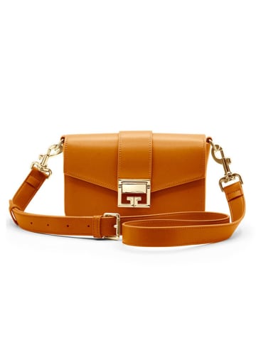 ATELIERS SAINT GERMAIN Leder-Umhängetasche in Hellbraun - (B)20 x (H)13 x (T)5 cm