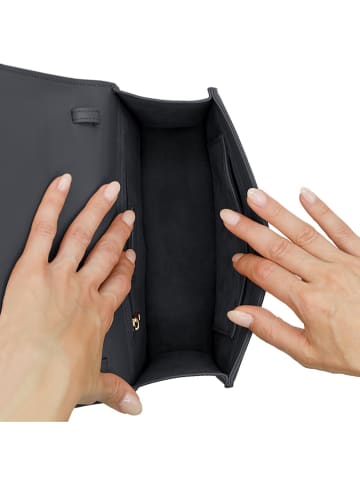 ATELIERS SAINT GERMAIN Skórzana torebka w kolorze czarnym - 23 x 17 x 7 cm