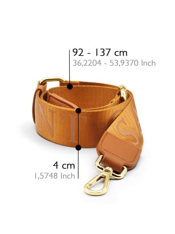 ATELIERS SAINT GERMAIN Pasek w kolorze jasnobrązowym do torebki - dł. 137 cm