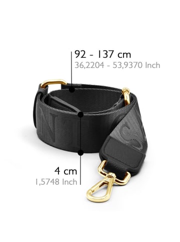 ATELIERS SAINT GERMAIN Pasek w kolorze czarnym do torebki - dł. 137 cm