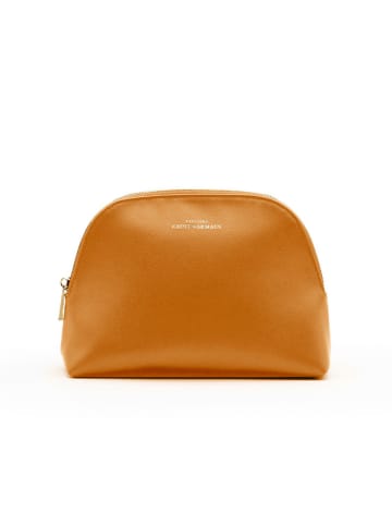 ATELIERS SAINT GERMAIN Leder-Kosmetiktasche in Hellbraun - (B)24 x (H)17 x (T)8 cm