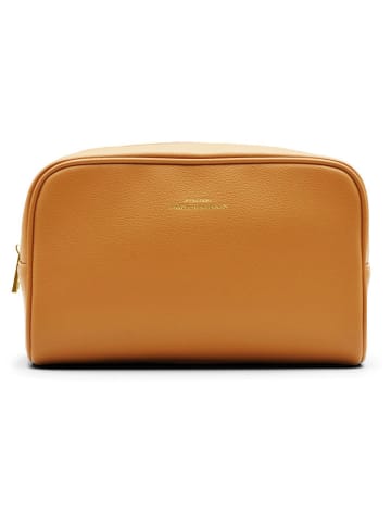 ATELIERS SAINT GERMAIN Leder-Kosmetiktasche in Orange - (B)26 x (H)16 x (T)11 cm
