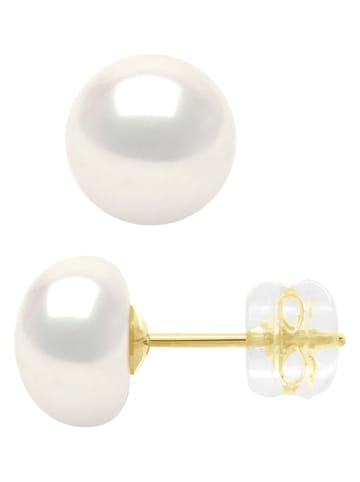 ATELIERS SAINT GERMAIN Złote kolczyki-wkrętki z perłami