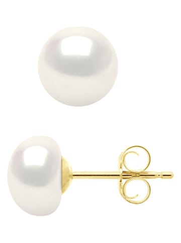 ATELIERS SAINT GERMAIN Złote kolczyki-wkrętki z perłami