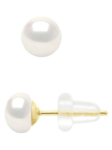 ATELIERS SAINT GERMAIN Złote kolczyki-wkrętki z perłami