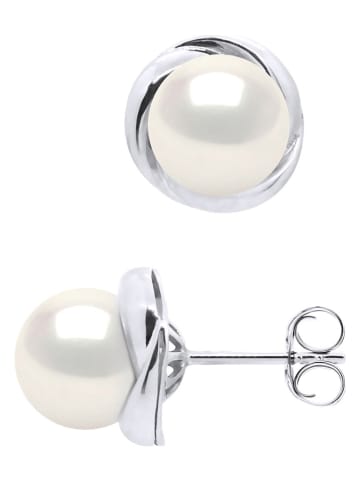 ATELIERS SAINT GERMAIN Weißgold-Ohrstecker mit Süßwasserzuchtperlen