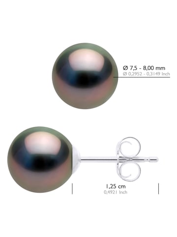 ATELIERS SAINT GERMAIN Witgouden oorstekers met tahitikweekparels