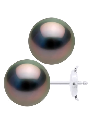 ATELIERS SAINT GERMAIN Witgouden oorstekers met tahitikweekparels