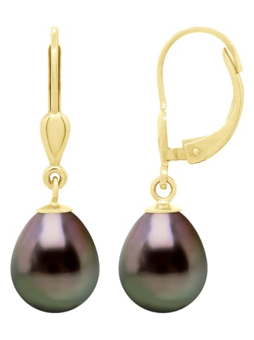 ATELIERS SAINT GERMAIN Gold-Ohrringe mit Tahitizuchtperlen