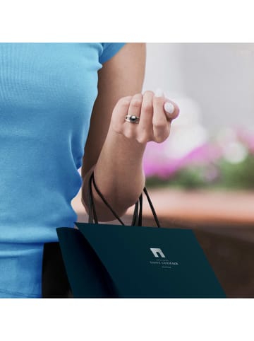 ATELIERS SAINT GERMAIN Złoty pierścionek z diamentami i perłą