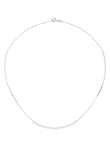 ATELIERS SAINT GERMAIN Weißgold-Halskette mit Süßwasserzuchtperlen - (L)42 cm