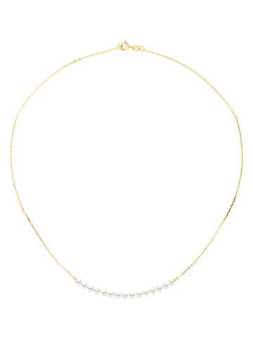 ATELIERS SAINT GERMAIN Gouden ketting met zoetwaterkweekparels - (L)42 cm