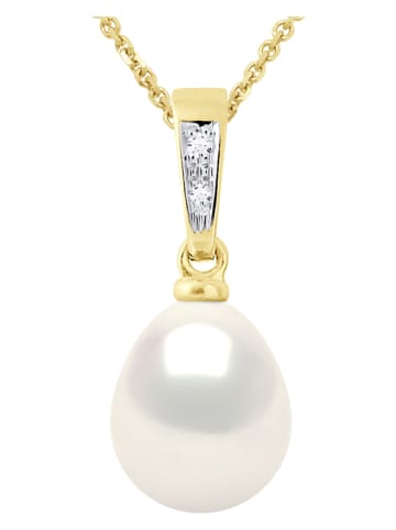 ATELIERS SAINT GERMAIN Złota zawieszka z diamentami i perłą