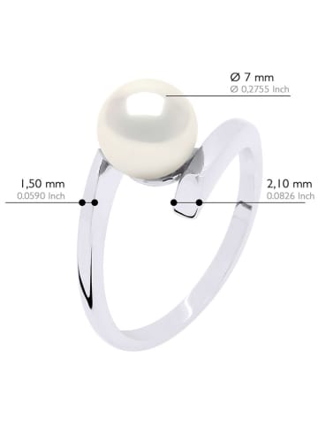 ATELIERS SAINT GERMAIN Srebrny pierścionek z perłą
