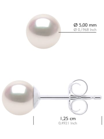 ATELIERS SAINT GERMAIN Weißgold-Ohrstecker mit Akoyaperlen