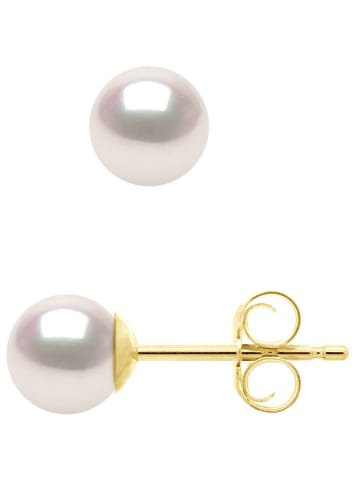 ATELIERS SAINT GERMAIN Złote kolczyki-wkrętki z perłami