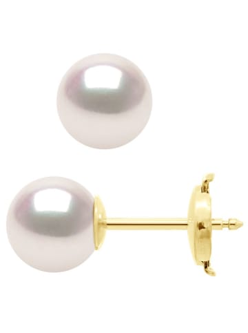 ATELIERS SAINT GERMAIN Złote kolczyki-wkrętki z perłami
