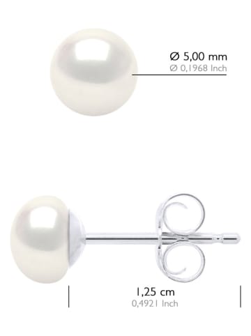 ATELIERS SAINT GERMAIN Srebrne kolczyki-wkrętki z perłami