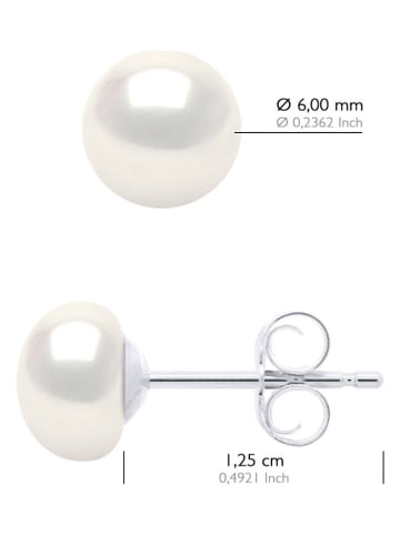 ATELIERS SAINT GERMAIN Srebrne kolczyki-wkrętki z perłami