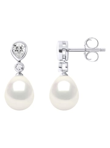 ATELIERS SAINT GERMAIN Zilveren oorstekers met edelstenen en zoetwaterkweekparels