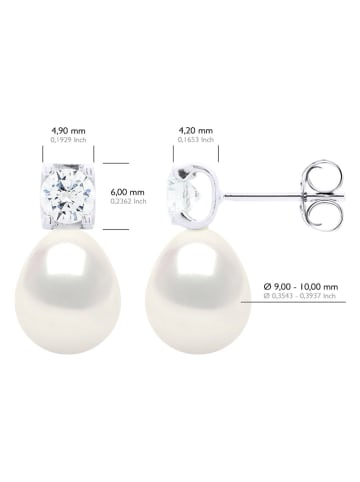 ATELIERS SAINT GERMAIN Zilveren oorstekers met edelstenen en zoetwaterkweekparels