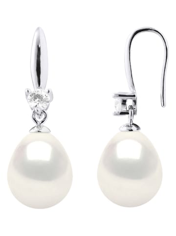 ATELIERS SAINT GERMAIN Srebrne kolczyki z cyrkoniami i perłami