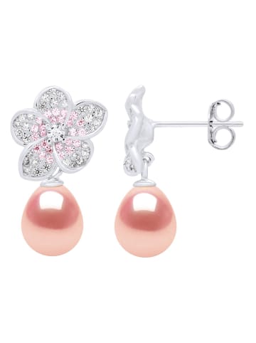 ATELIERS SAINT GERMAIN Zilveren oorstekers met edelstenen en zoetwaterkweekparels