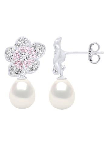 ATELIERS SAINT GERMAIN Zilveren oorstekers met edelstenen en zoetwaterkweekparels