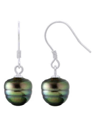 ATELIERS SAINT GERMAIN Zilveren oorhangers met tahitikweekparels