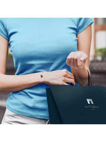 ATELIERS SAINT GERMAIN Silber-Armkette mit Tahiti-Zuchtperle