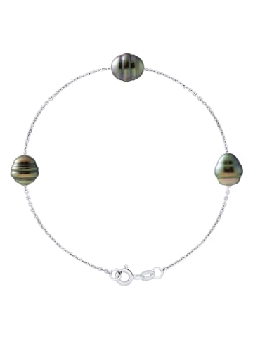 ATELIERS SAINT GERMAIN Silber-Armkette mit Tahiti-Zuchtperle