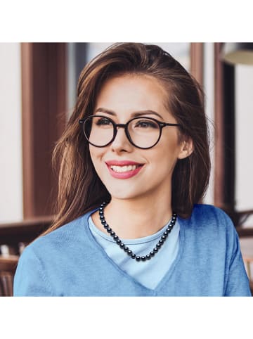 ATELIERS SAINT GERMAIN Naszyjnik perłowy w kolorze granatowym - dł. 45 cm