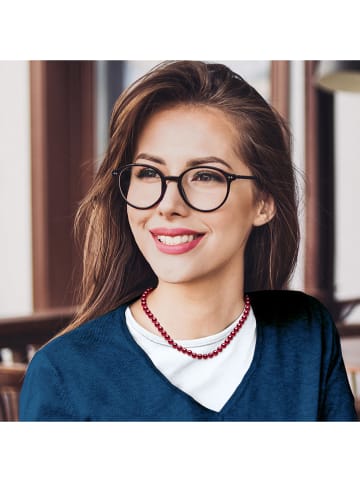 ATELIERS SAINT GERMAIN Naszyjnik perłowy w kolorze czerwonym - dł. 42 cm