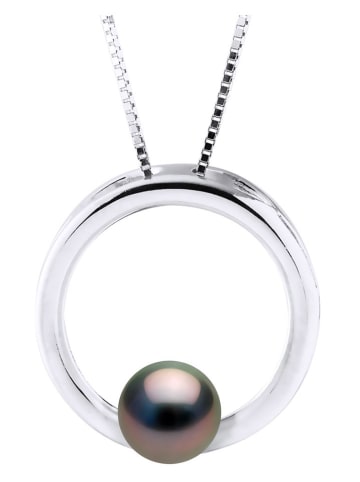 ATELIERS SAINT GERMAIN Silber-Halskette mit Tahitizuchtperle - (L)42 cm