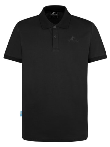 Westfjord Poloshirt "Hekla" in Schwarz