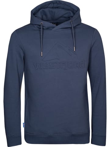 Westfjord Hoodie "Gullfoss" in Dunkelblau
