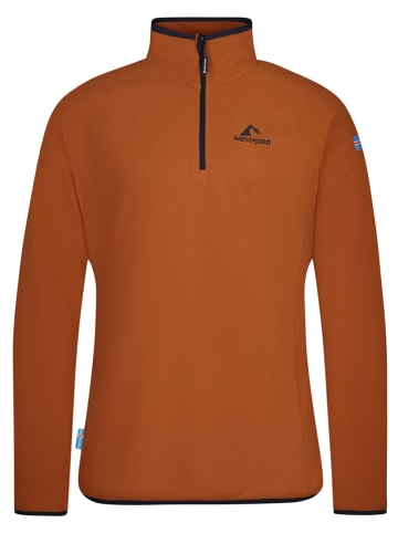 Westfjord Fleecepullover "Hekla" in Orange