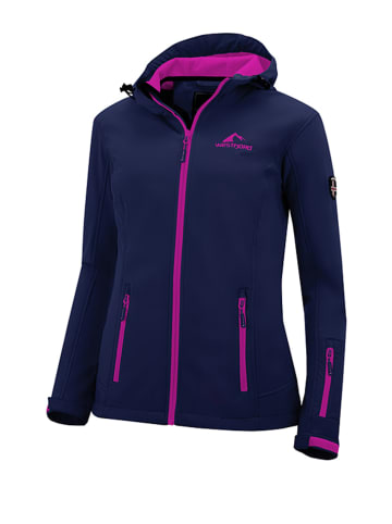 Westfjord Softshelljas "Eldfjall" donkerblauw/roze