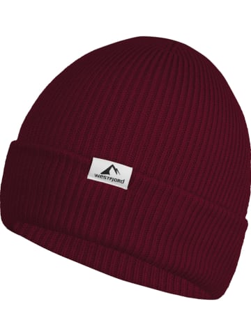 Westfjord Czapka "Askja" w kolorze bordowym