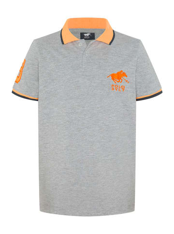 Polo Sylt Poloshirt grijs/oranje
