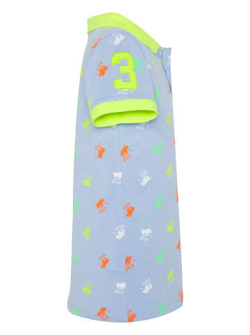 Polo Sylt Koszulka polo w kolorze błękitnym ze wzorem