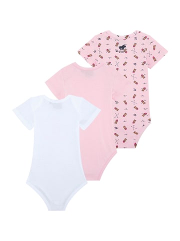 Polo Sylt Body (3 szt.) w kolorze biało-jasnoróżowym