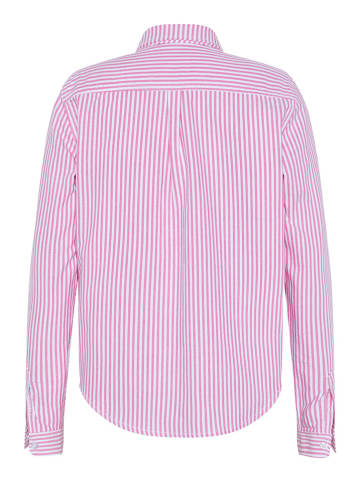 Polo Sylt Hemd - Regular fit - in Pink/ Weiß