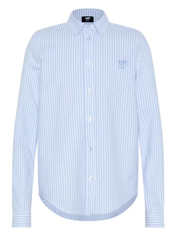 Polo Sylt Blouse - regular fit - lichtblauw/wit