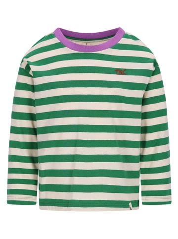 The New Chapter Longsleeve "Lou" crème/groen