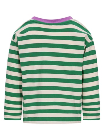 The New Chapter Longsleeve "Lou" crème/groen