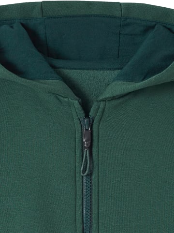 vertbaudet Sweatjacke in Dunkelgrün