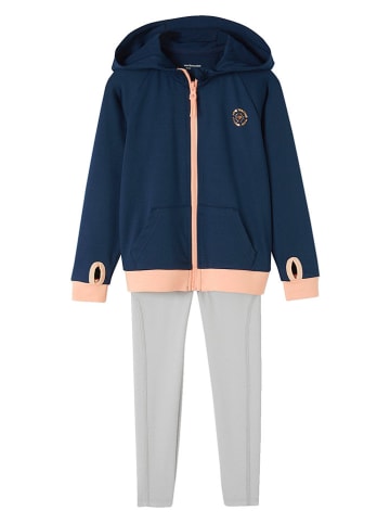 vertbaudet 2tlg. Outfit in Dunkelblau/ Grau