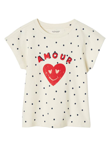 vertbaudet Koszulka w kolorze kremowym