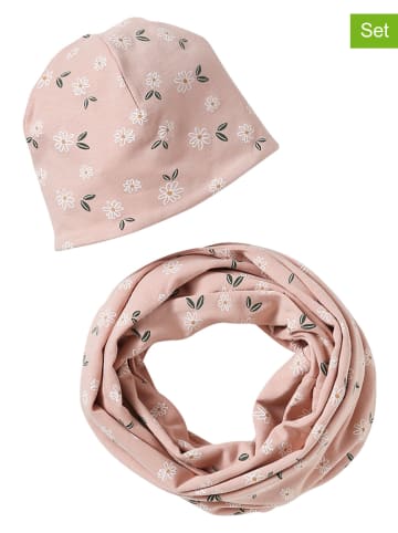vertbaudet 2tlg. Set: Mütze und Schal in Rosa